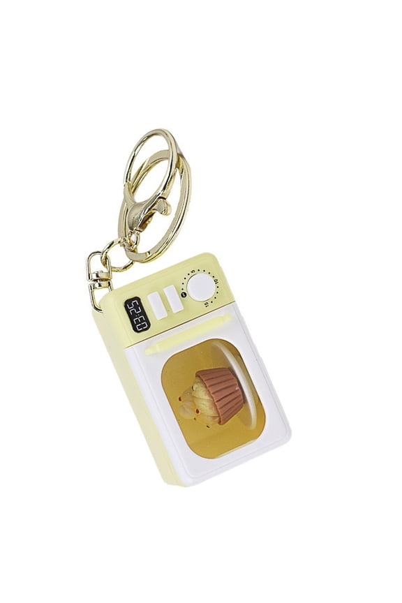 Portable Night Light Keychain Feature Gold Lobster Clasp Design Voice Command