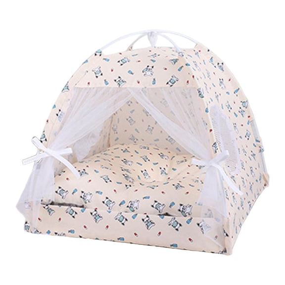 Necvior Portable Pet Dogs Cats Tent Breathable Teepee for Pet Outdoor Rest Tool Multiple Color Camping Traveling Pet Tent