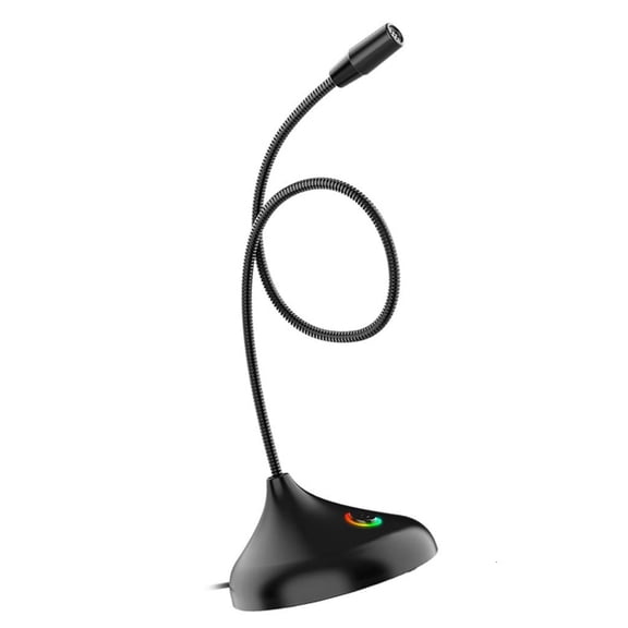 Necvior Portable RGBs Desktop Microphones for PC and Laptop with Advanced Noise Filtering and Wide Compatibility