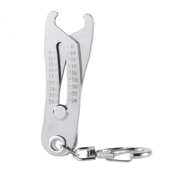 Necvior Portable Thread Identifiers Keychain for Quick Nut and Bolt Sizing in Inch/Metric
