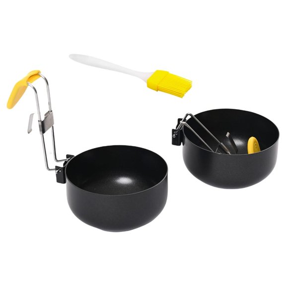 Necvior Practical Eggs Poacher with Detachable Handle and Nonstick Coating for Cooking