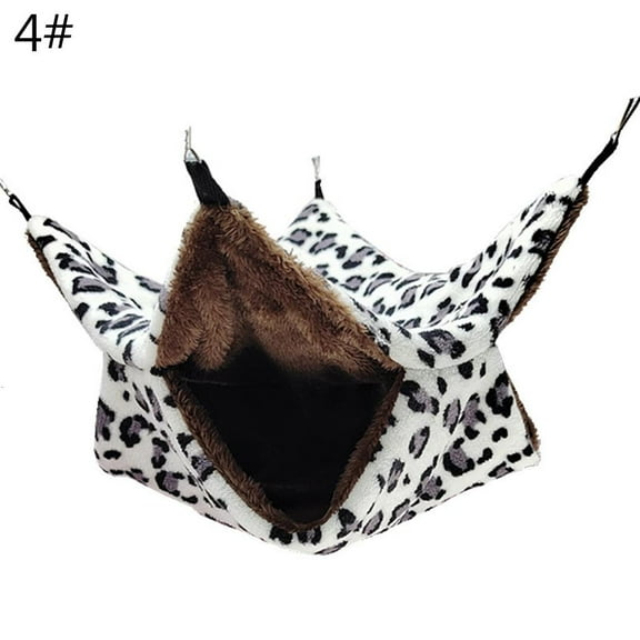 Necvior Practical Small Pet Hanging Hammock Double Layer Hanging Sleeping Pet Bed Hamster Mats for Kitten Ferret Puppy Rabbit