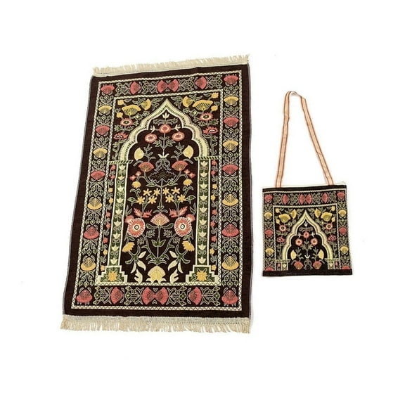 Necvior Prayer Blanket Floor Carpet Prayer Mat for Muslims Islamic Carpet with Tassels