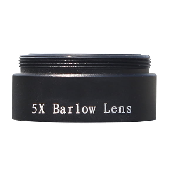 Necvior Professional 5X Barlow Lens 1.25inch Eyepiece Extender M28.5*0.6 Astronomical Accessories Telescope or Camera Adapter