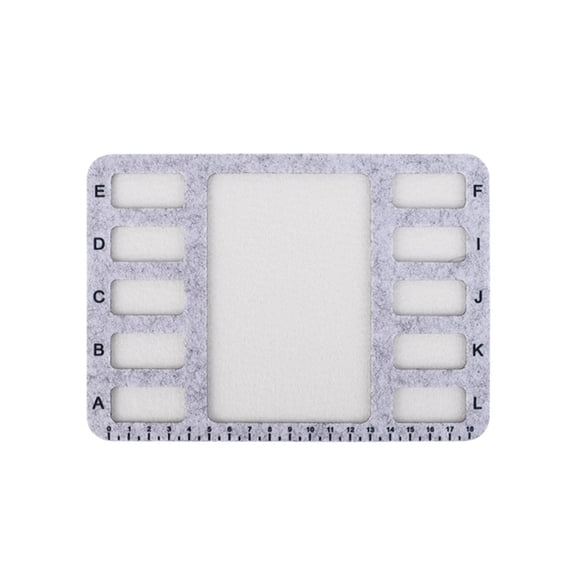 Necvior Professional Bead Layout Board Felt Surfaces For Intricate Jewelry Designs