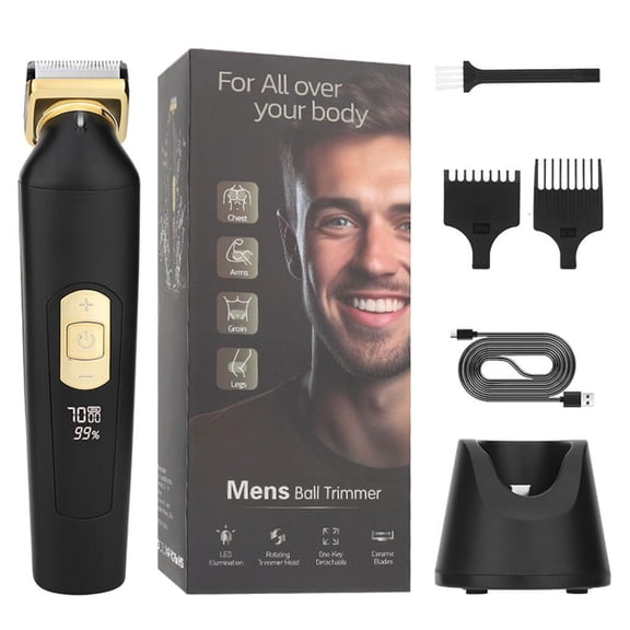 Necvior Professional Groin Body Hair Trimmer Shaver for Men Body Grooming Clippers
