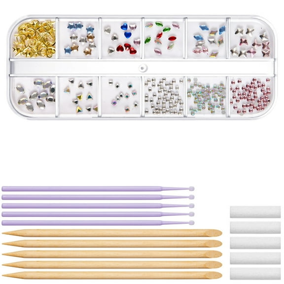 Necvior Professional Tooth Gems Set Teeth Jewelry Kit with Crystals Fashionable Tooth Gems Kit Crystals Jewelry Kit Teeth Gems Kit Professional Fashionable Tooth