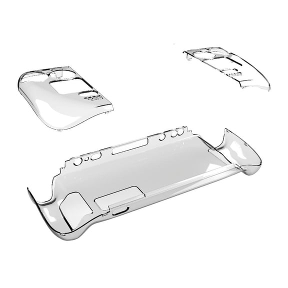 Necvior Protective Cover Shell for SteamDeck Host Split Crystal Transparents Hard Case