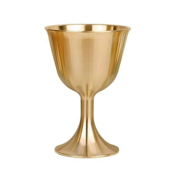 Necvior Pure Copper European Style Cocktail Glass Whiskey Glasses Pure Brass Wine Goblet