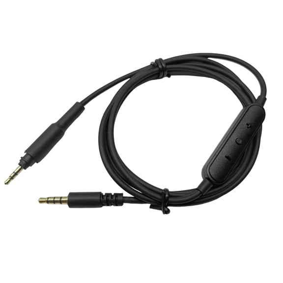 Necvior Quality Audios Cable with Microphones for SRH440A SRH840A Headsets 3.5mm Wire Braide Design with Inline Controls
