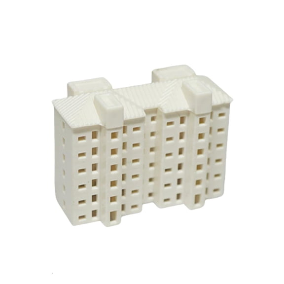 Necvior Quality Plastic Apartment Building Model For Model Railroads DIY Scenerys Craft Project Realistic Residential Design