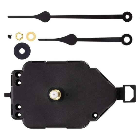 Necvior Quartzs Pendulum Clock Movement with Hands for DIY Wall Clock Projects Shaft Length 20mm/23mm Wall Clock Replacement
