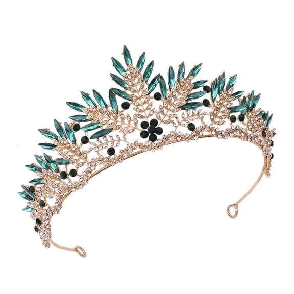 Necvior Queen Princess Tiaras Crowns Crystal Diadem For Bridal Hair Jewelry Accessories