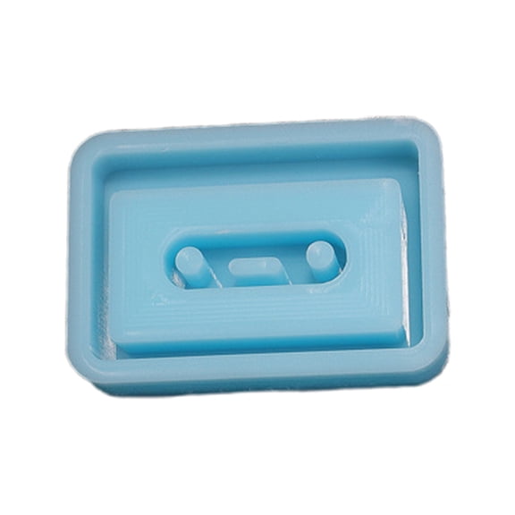 Necvior Quicksand Casting Mold Tape Player Resin Mould Keychain Pendant Silicone Mould