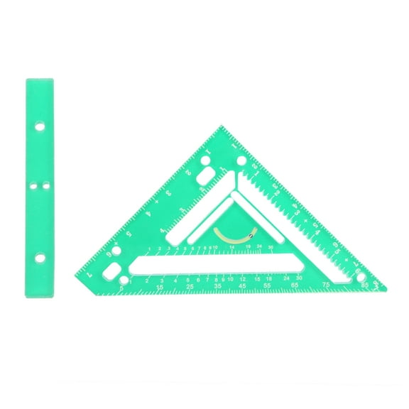 Necvior Rafter Square with Bubble Jig Block Plastic Positioning Ruler