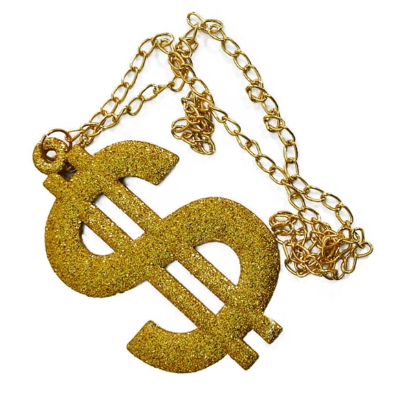 Necvior Rapper Chain Costumes Hip Hop Punk Fashion Parties Cosplays Tool Golden Pendant