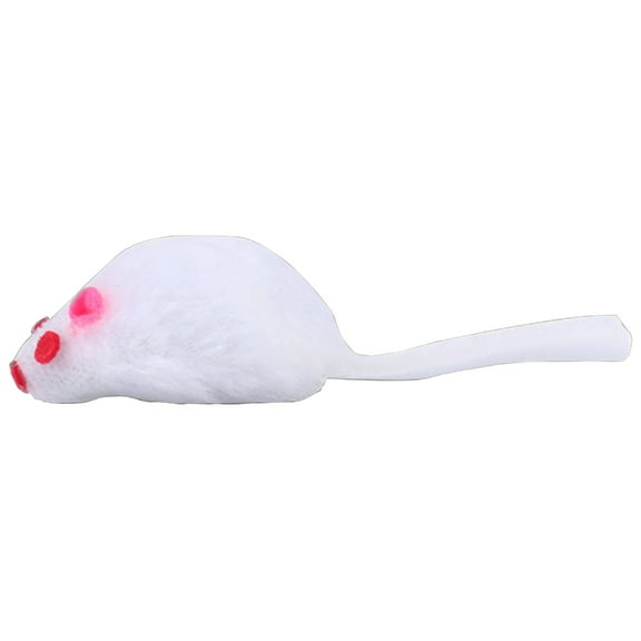 Necvior Rattle Mouse Toy for Cat Soft Plush Squeak Rats for Indoor Kittens Cats