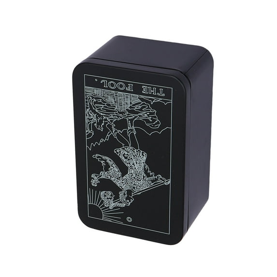 Necvior Rectangle Metal Cards Box Playings Tarots Container Jewelry Storage Case Packing Poker Game Empty Poker Card Storage Box