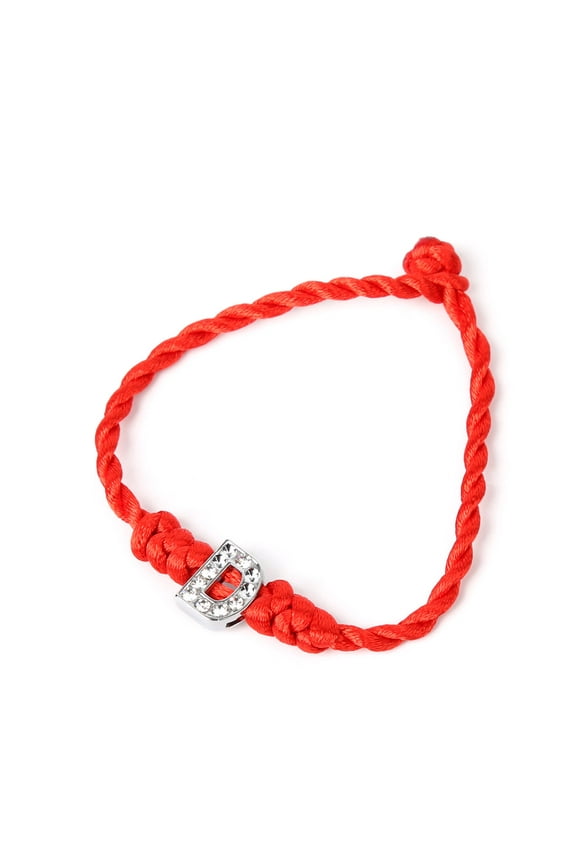 Red Rope 26 Letters Initials Bracelet for Women Couple Lucky Handmade Braided String Name Unique Jewelry Friendship Gift