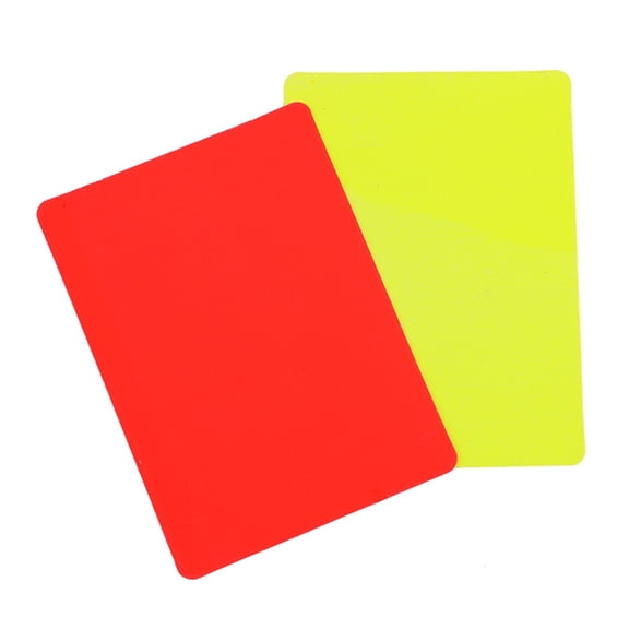 Necvior Redness Yellow Referee Penalty Cards Soccer Card Football Game Referee Card