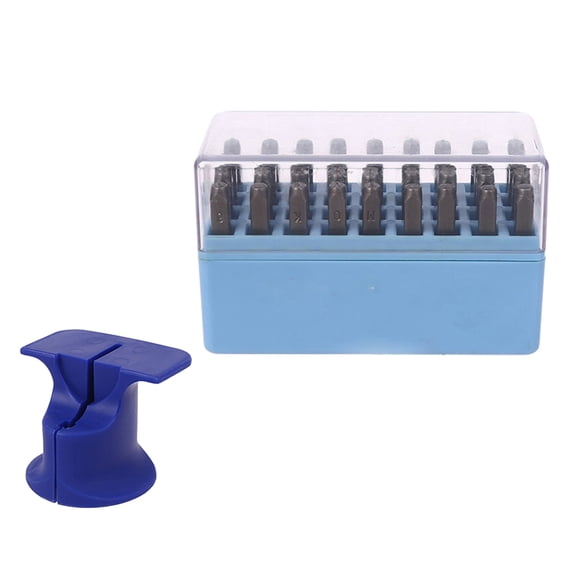 Necvior Reliable Stamp Holder Number and Letter Punch Set Convenient Printing Tools Accessory for Jewelry Making and Crafts