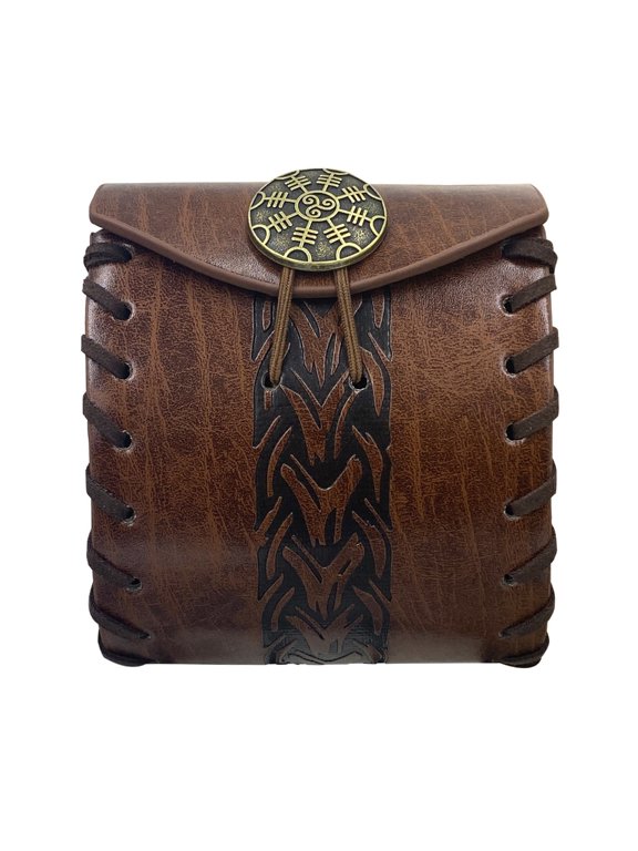 Renaissance Wallets Medieval Cube Bag Change Purse PU Coin Bag for PU Cube Bag for Medieval Coin Purse Renaissance Belt Bag Small Bag