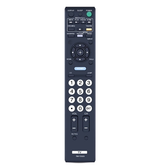 Necvior Replacement ABS Remote Control for RM-YD025 Models Featuring Ergonomic Design