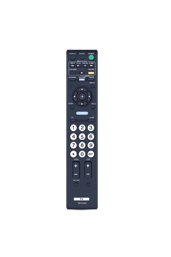Replacement ABS Remote Control for RM-YD025 Models Featuring Ergonomic Design