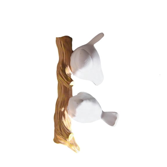Necvior Resin Bird Wall Hook for Entryway Living Room Decoration Household Coat Hanger