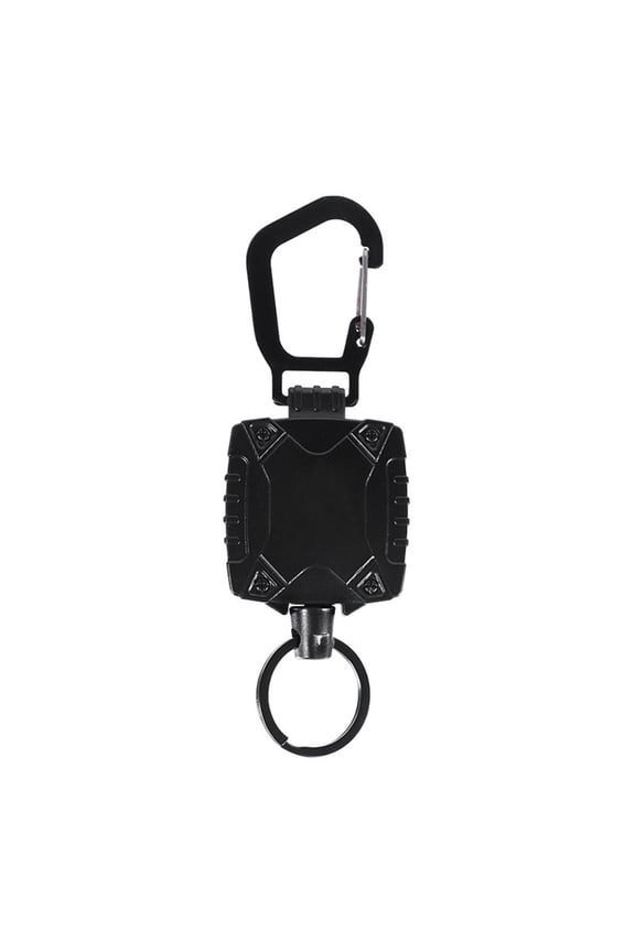 Retractable Key Chain Heavy Duty Key Holder Belt Clip with Carabiner Key Reel