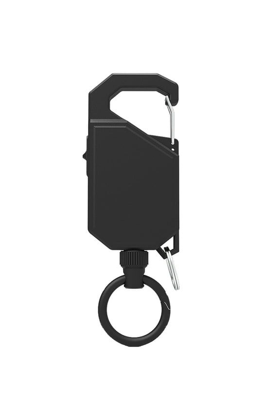 Retractable Keychain Holder Keyring Keychain Easy-to-pull Nylon Rope Keyring
