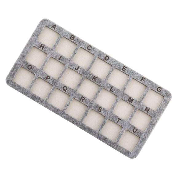 Necvior Reusable Nonslip Bead Sorting Mat 21 Compartment Crafters Essential Accessory