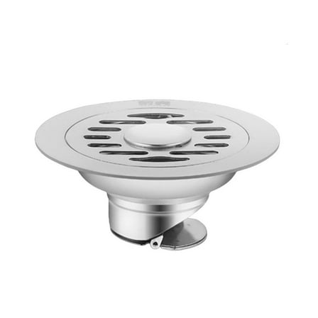 Necvior Round Shower Floor Drain AntiOdor Stainless Steels Floor Strainer Hair Catcher