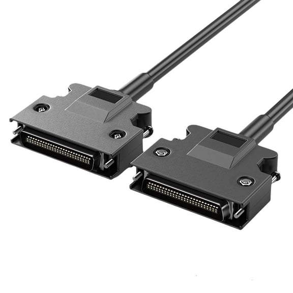 Necvior SCSI Data Cable with Screw Lock, 28AWG Wire, Multiple Lengths and Connectors CN14P CN20P CN26P CN36P CN50P