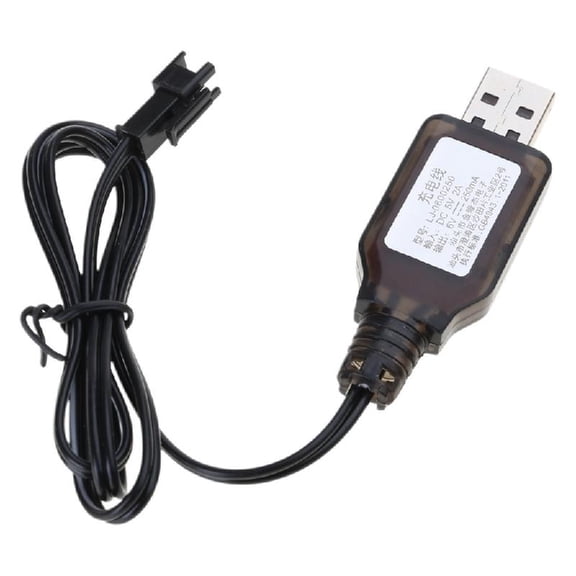 Necvior SM2P Lithium Battery Charging Cord 6V for Robot Remote Controlled Car 60cm Long