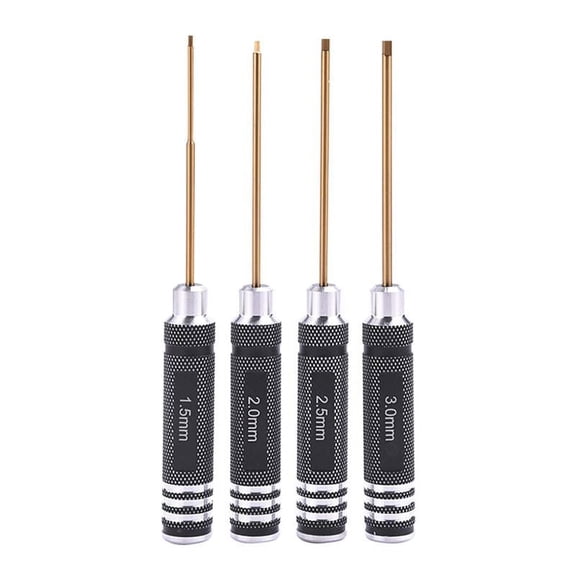 Necvior Screw Driver Set 1.5mm 2.0mm 2.5mm 3.0mm Allen Wrench Keys Screwdriver Repair Tools Used for Car