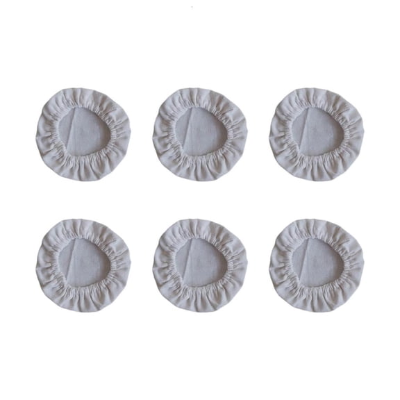 Necvior Set of 6 Breathable Cotton Food Covers Reusable Cotton Dust Cover for Tableware