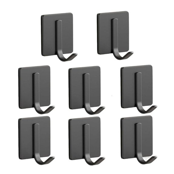 Necvior Set of 8 Convenient Hanger Contemporary Self Adhesive Hook Strong Adhesive Hook