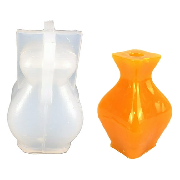 Necvior Silicone Flowerpots Mold DIY Concrete Moulds Multi-shapes Hand-Making Jar Moulds