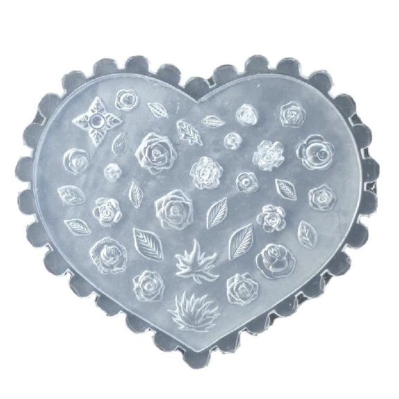 Necvior Silicone Nail Carving Mold 3D Various Size Butterfly Embossing Nail Stamping Stencils UV Gel Polish Manicure Mould