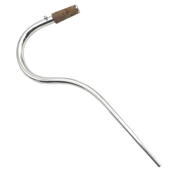 Necvior Silver-plated Bassoon Metal Mouthpiece Bocal Crook for Woodwind Instrument Parts