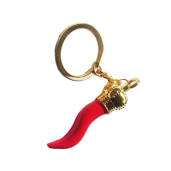 Necvior Simple Chilli Pepper Charm Keychains Women Keyring Ornament Key Holder