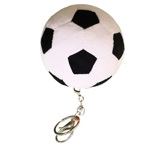 Necvior Simple Plush Football/Basketball Keychain Fashion Pendant Keyring Ornament Key Holder Backpack Handbag Charm for Boys
