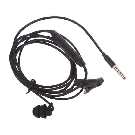 Necvior Single Earphone Side Earplugs with Microphone Single-Ear Earbud Stereo Sound Reinforced Cord for