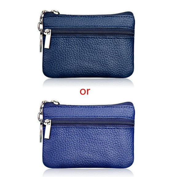 Necvior Single Zipper Purse Genuine Female Male Birthday Gift Supplies Small Change Bag for Outdoor Traveling Camping