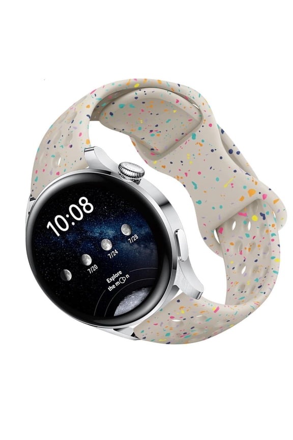 Smartwatch Silicone Bracelets Replacement Straps 20mm Flexible Wristband for Watch Quick Release Breathable Straps