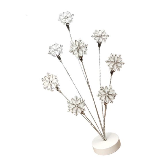 Necvior Snowflake Metal Picture Frame Clip Holder Desk Photo Display Stand For Birthday
