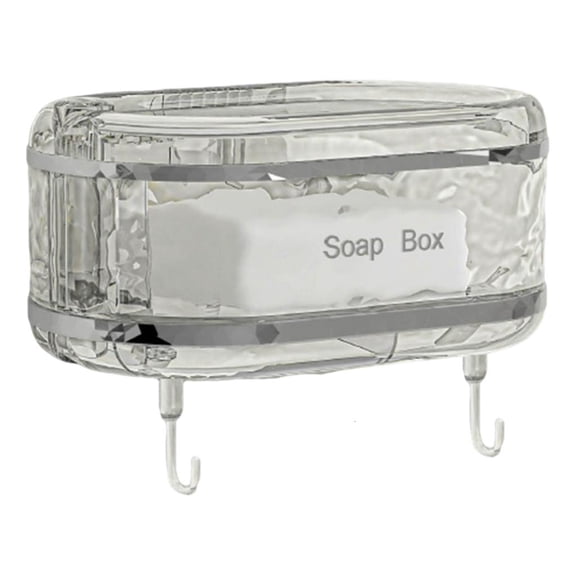 Necvior Soap Dish Rustproof Sponge Holder Strong Adhesive Easy Installation Wall Mounted