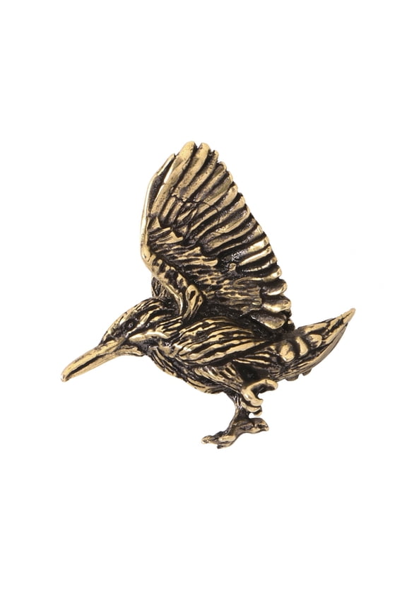 Solid Brass Birds Shape Keychain Jewelry Handmade Key Ring Vintage Style Decorative Charm For Purse Backpack Locker