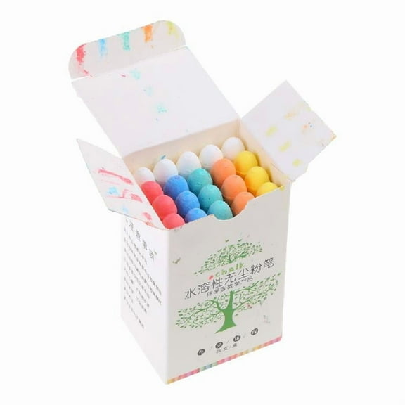 Necvior Solid Water Chalk Washable Chalks Jumbos Chalk for Schools Outdoor Art Play Paint on Chalkboard